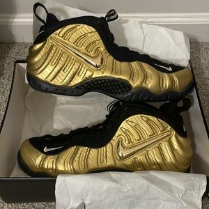 Air Foamposite Pro Metallic Gold